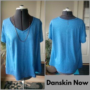 Danskin Now V Neck Moisture Wicking Tee